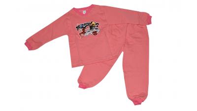 Детска ватирана пижама - Калинката в тъмно розово